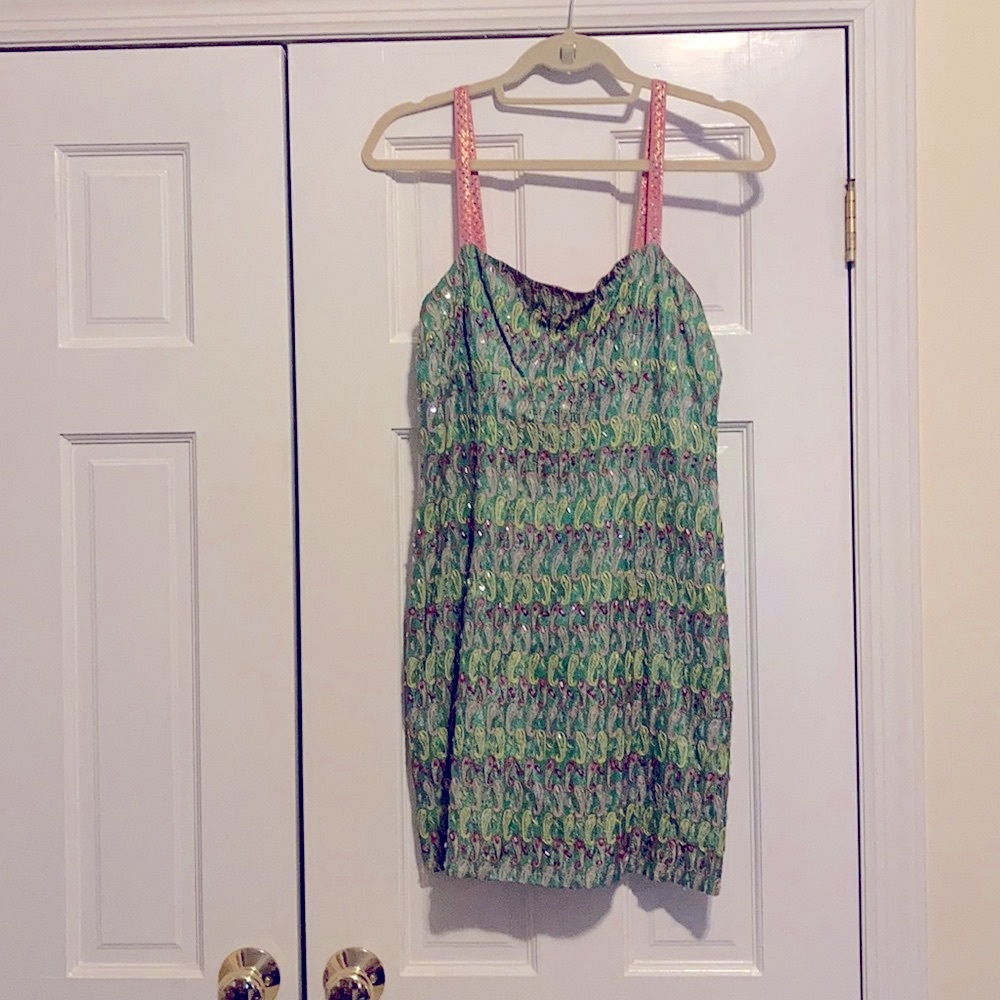 Nanette Lepore sz 6 beaded mini dress